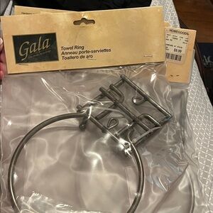 Set of 3 brand new Gala Towel Ring in Brushed Nickel